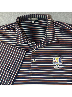 Peter Millar Golf Polo Men XL Ryder Cup 2020 Whistling Straits Performance Shirt